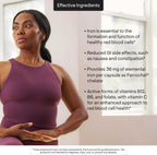 THORNE Advanced Iron Complex, Chelated Iron Supplement, 60 Capsules | Elemental Iron, Folate, B and C Vitamins for Optimal Absorption, Complete Blood Support Formula*, Third-Party Certified
