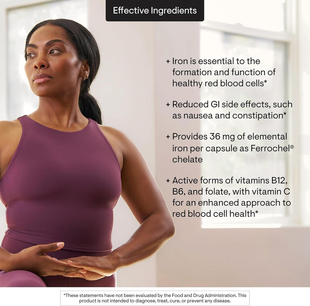 THORNE Advanced Iron Complex, Chelated Iron Supplement, 60 Capsules | Elemental Iron, Folate, B and C Vitamins for Optimal Absorption, Complete Blood Support Formula*, Third-Party Certified
