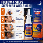 Anti Snore Spray for Adults, Fast-Acting Snore Stopper Spray for Quiet Sleep, Supports Comfortable Nighttime Breathing, Throat Spray Alternative to Mouth Tape, Nasal Strips and Mouthpiece, 1.01 Fl Oz | Fast-Acting Formula, Easy-to-Use Spray