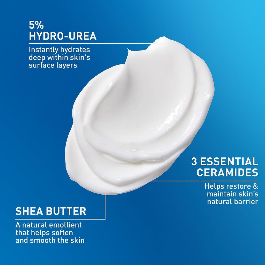 CeraVe Intensive Moisturizing Cream with Shea Butter for Dry Skin, 19oz | Skin Care, Instant Hydration, Body Care, Skin Barrier Repair, Body Cream, Fragrance Free, Extremely Dry Skin