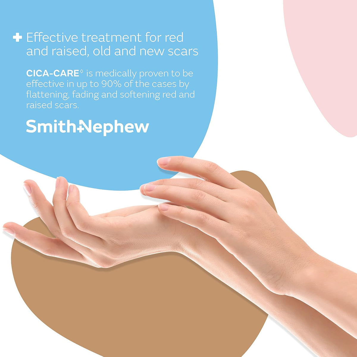 Smith & Nephew CICA-Care Self-Adhesive Silicone Gel Sheet for Scar Management, Wound Care Product, 5 Inches by 6 Inches