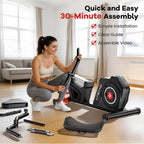 Recumbent Exercise Bike for Home, Stationary Bike with Arm Exerciser