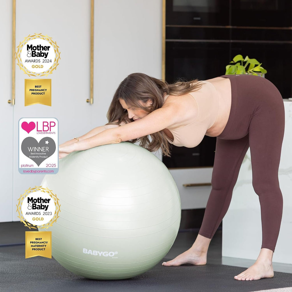 BABYGO Birthing Ball, Pregnancy & Labor, Award Winning Book