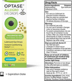 Optase® Allegro Lubricant Eye Drops, 0.33 fl oz | Preservative Free Lubricant Eye Drops - Artificial Tears for Environmental Irritants - Contact Lens Compatible - 300 Doses