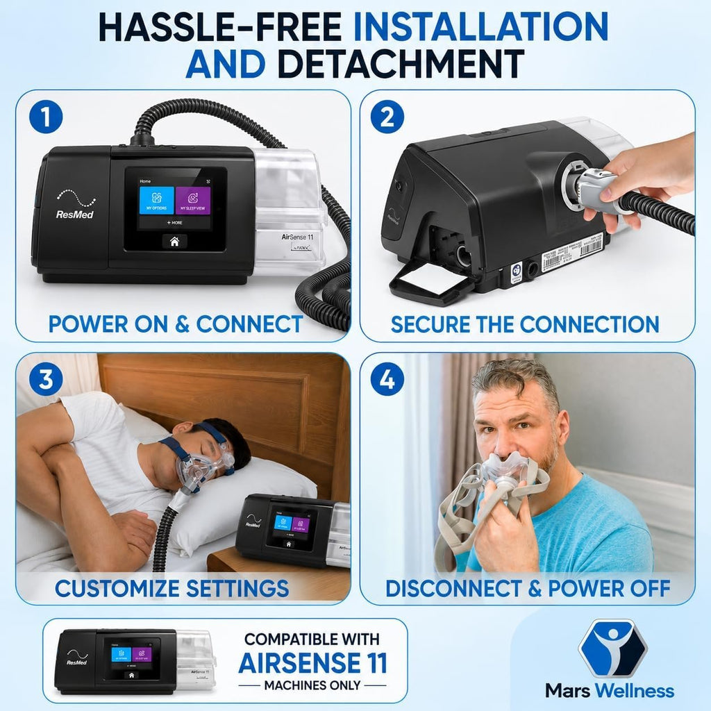 Mars Wellness CPAP Tube for Airsense 11 - Compatible with Airsense 11 Only - Quality CPAP Hose