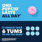 Pepcid Complete Acid Reducer + Antacid Chews, 10mg Famotidine, Berry, 70 Ct | Heartburn Relief, OTC, 800mg Calcium Carbonate, 165mg Magnesium Hydroxide, 10 mg Famotidine, For Acid Reflux, Fast-Acting