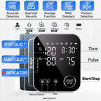 NOUYAN Blood Pressure Monitor Upper Arm Machine BP Cuff with Storage Bag | FDA Cleared, Adjustable 8.7-16.5 inch cuff for home use, 2x120 memory, Intelligent voice broadcast, Large LED display