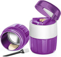 DUBSTAR 3-in-1 Pill Crusher Fine Powder Pill Grinder Pill Cutter Purple