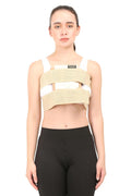 Sternal Corset || UNISEX || Post Surgical Chest Support Brace || Post Bypass and Heart Surgery Recovery || Adjustable Post-Operative Chest Compression Garment || (Medium, Beige)
