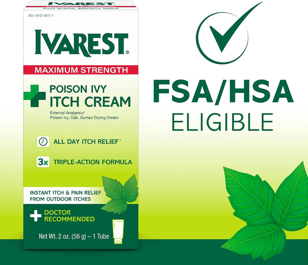 Ivarest Poison Ivy Itch Cream, 2 oz, 1 Pack