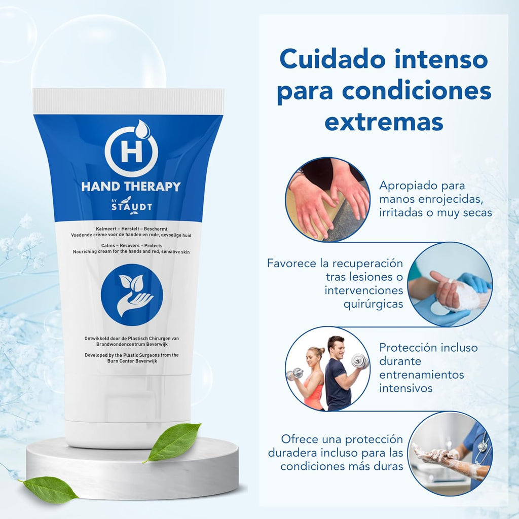 Hand Therapy Hand Cream & Moisturizing Body Cream - Premium Treatment for Dry Hands with Shea Butter and Hyaluronic Acid - Fast Absorption, Fat Free