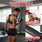 Adjustable Dumbbells Set All in One Free Weights Set for Home Gym | 25/26.5/52.5/55/85lbs Weights Dumbbells Set, 1 Sec Adjust Weights with Anti-Slip Handle for Home Fitness