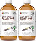 Acid Reflux Complete 16oz - Natural Organic Liquid Heartburn, GERD, & Amish Reflux Relief Remedy & Medicine (Pack of 2)