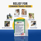 MFASCO 7 in 1 Travel Size Medicine Kit - TSA Approved