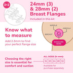 Spectra Baby S1 Plus Premier Portable Rechargeable Breast Pump with Tote Bag and Premium Accessory Kit - 24mm