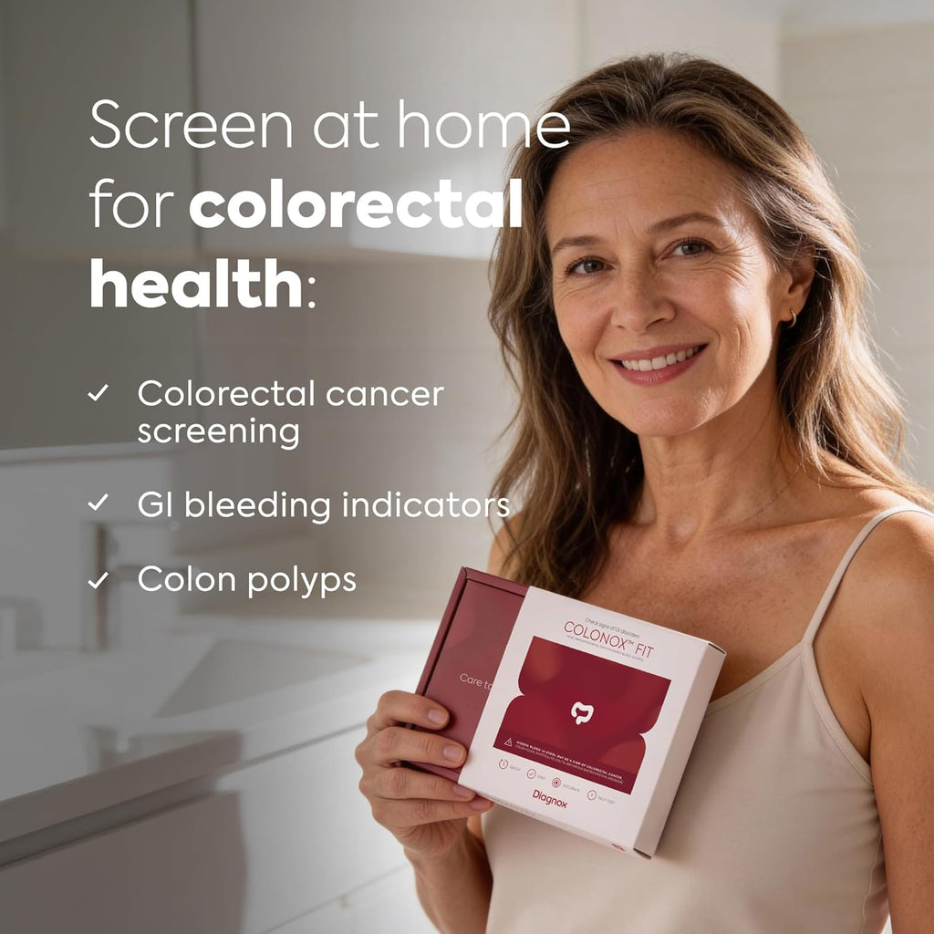 COLONOX At-Home Colon Screening Test Kit, Fecal Occult Blood Test, 2 Tests | Easy To Use, Detects Hidden Blood in Stool, Rapid Results in 10 Minutes, Highly Sensitive, Private Testing At Home