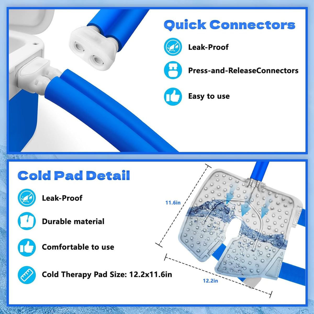 Ice Machine for Knee After Surgery, Cold Therapy Machine for Knee Replacement with Programmable Timer,Ice Therapy Machine for Sports Injuries,Joint Pain,Strains,Sprains and Arthritis