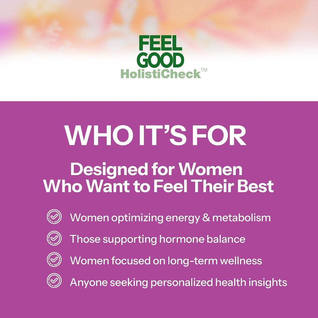 Feelgood HolistiCheck™ Women's Wellness Test, at-Home Sample Collection Kit