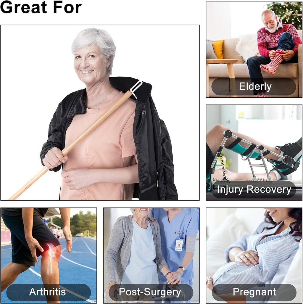 27" Dressing Stick, Sock Remover Tool, Independent Living Aid, Dressing Aids for Shoes, Socks, Shirts, and Pants