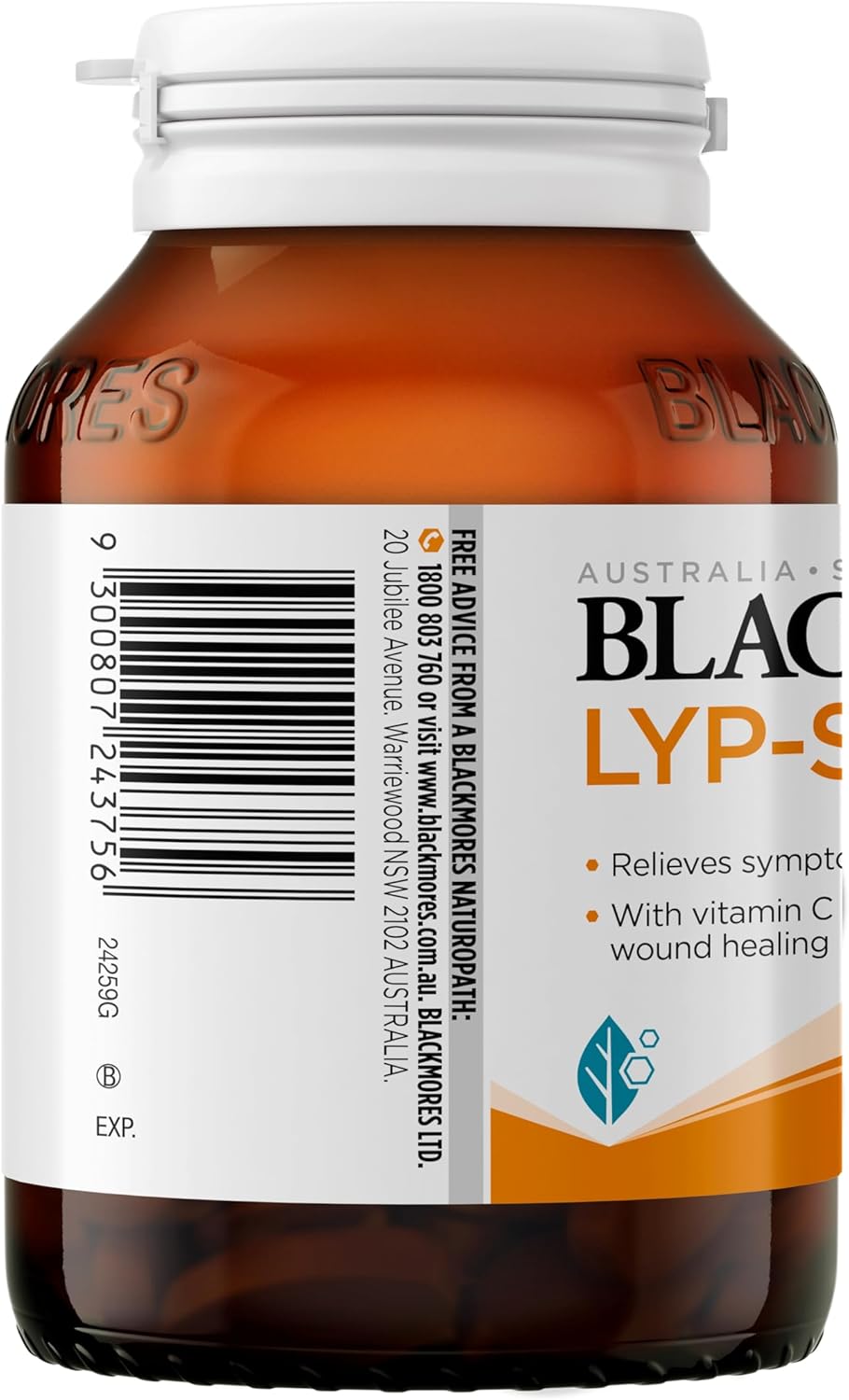 Blackmores Lyp-sine | Relieves Symptoms of Facial Cold Sores| Supports Immune System Health| 30 Tablets