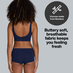 STEP ONE Smoothfit Bra. Ultra-Soft Women's Everyday Bra, Lifts & Supports and Feels Invisible on, Breathable Bamboo Moisture Wicking with Removable Cups