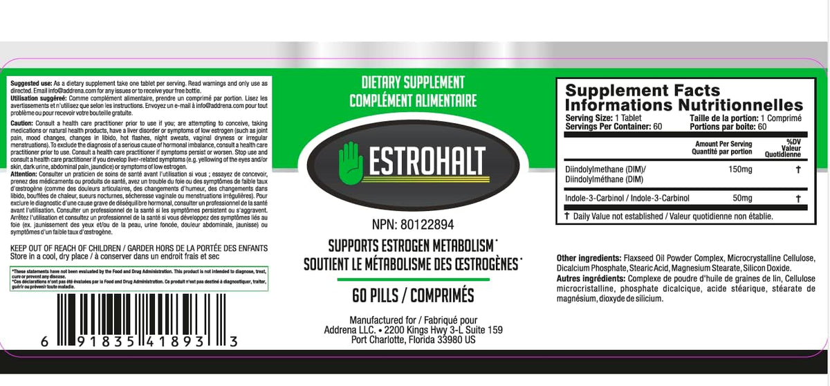 Estrogen-Blocker Supplement & Natural Anti Aromatase Inhibitor Pills for Men & Women DIM (Diindolylmethane) & Indole 3 Carbinol (I3C) Supplements for Estrogen Dominance & Hormone Balance