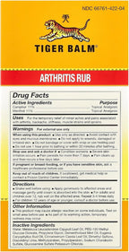 Tiger Balm Arthritis Rub - - 4 fl oz