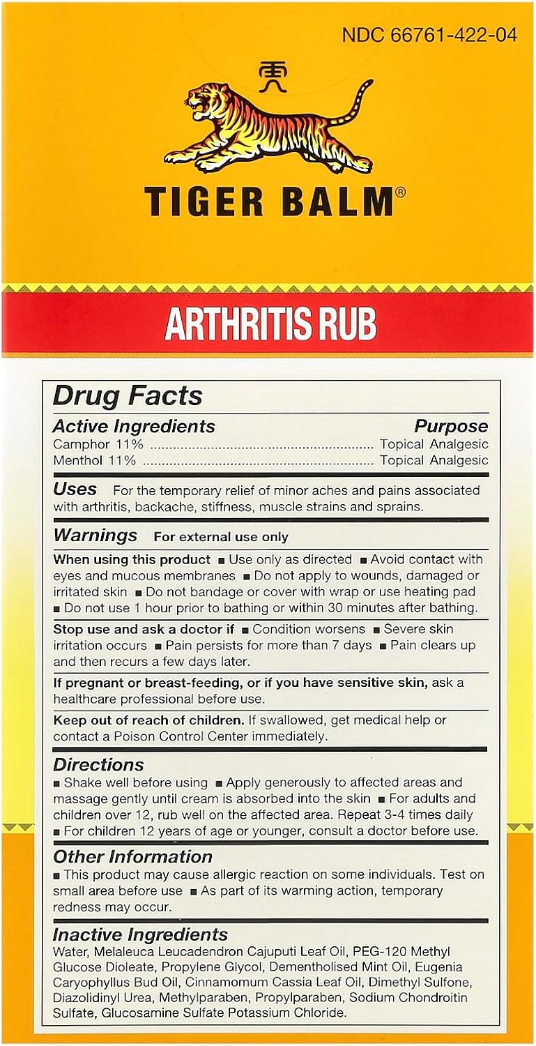 Tiger Balm Arthritis Rub - - 4 fl oz