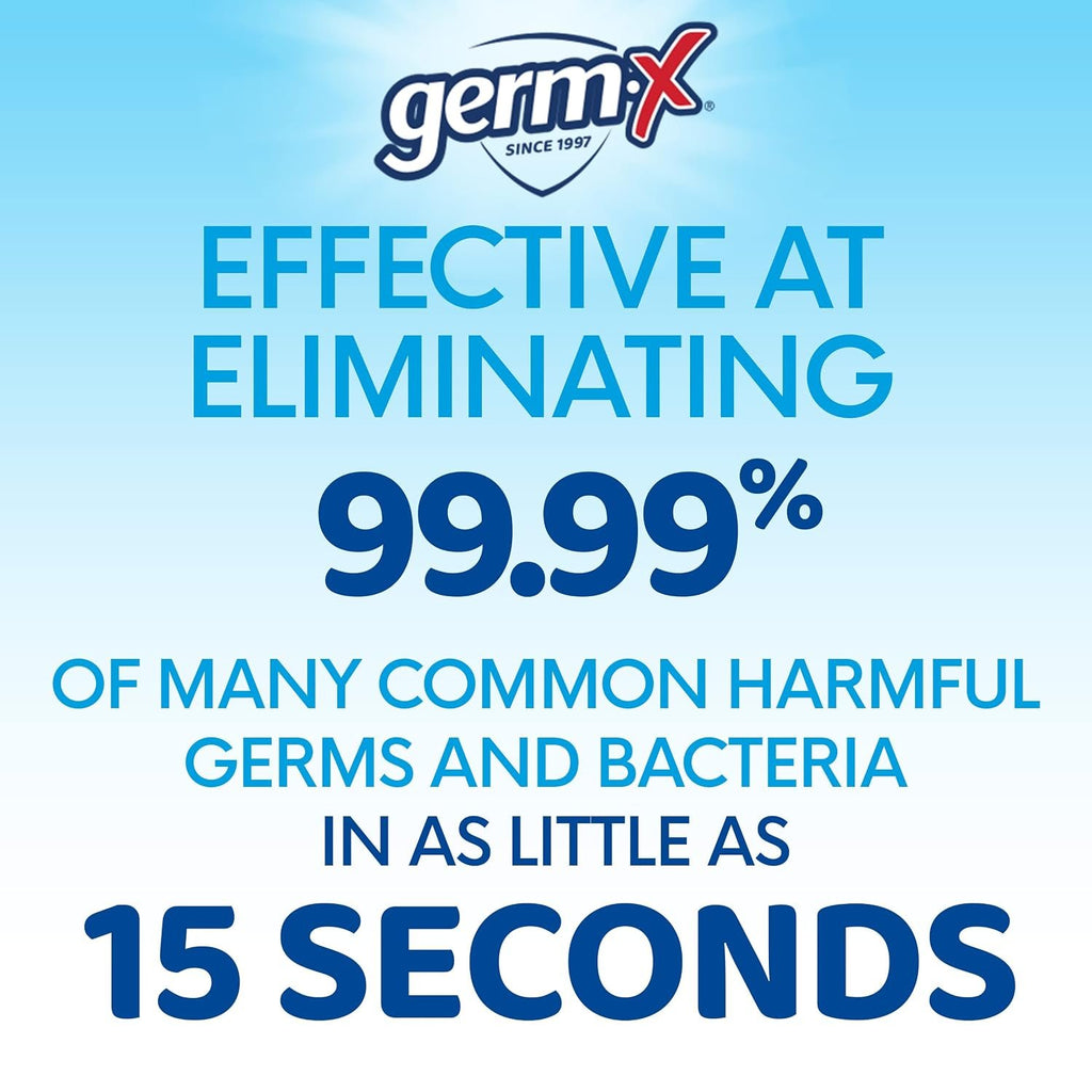Germ-X Original Hand Sanitizer, 8 Fl Oz (Pack of 12), Less Drying Moisturizing Gel with Vitamin E, No Rinse Formula, Pump Bottle