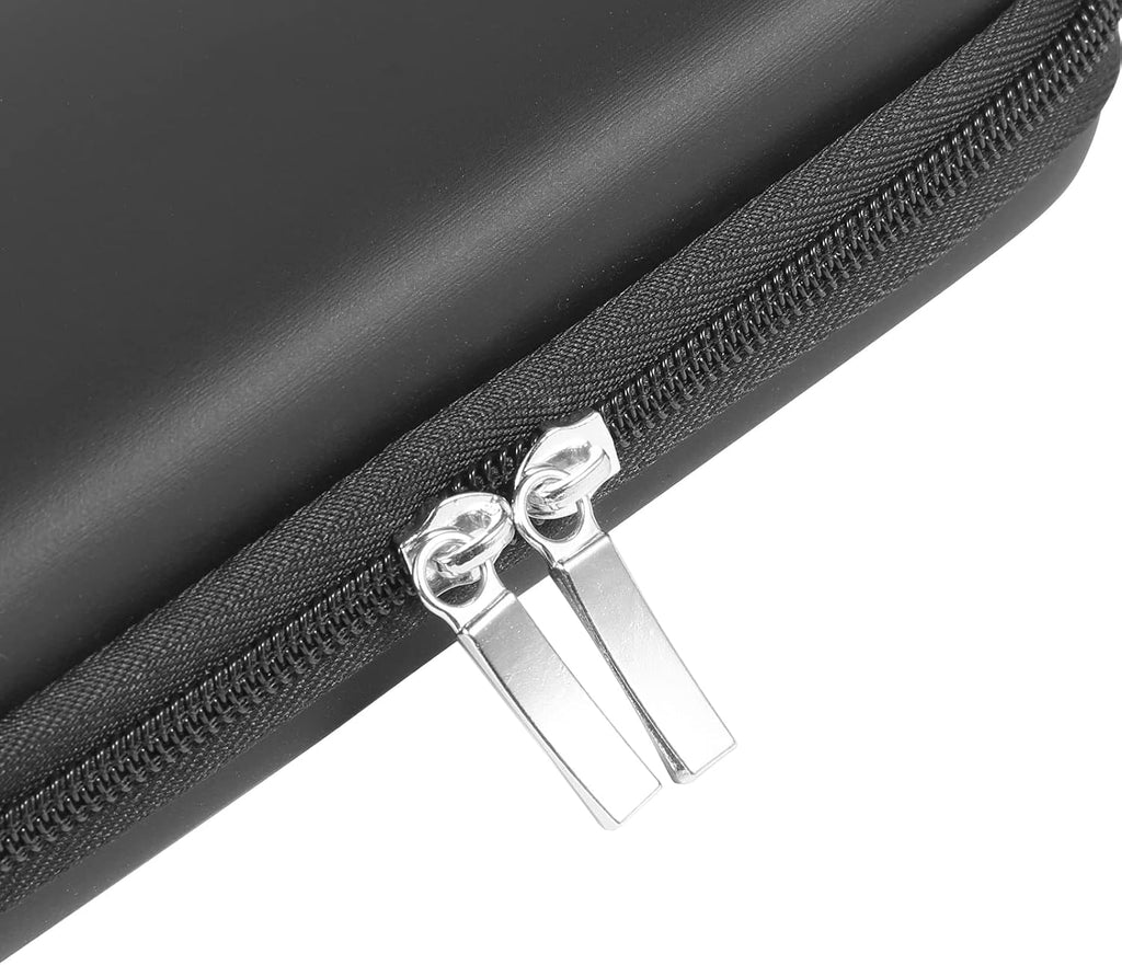 Eva Hard Shell James Diabetes Compact Case for Glucose Meter Test Strips Lancing Device. (Black)