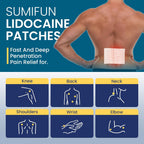 Sumifun 4% Lidocaine Pain Relief Patches 30 Count(Pack of 1) | Maximum Strength Numbing Gel Patch for Back Knee Neck Joint Ache Muscle Soreness Topical Analgesic