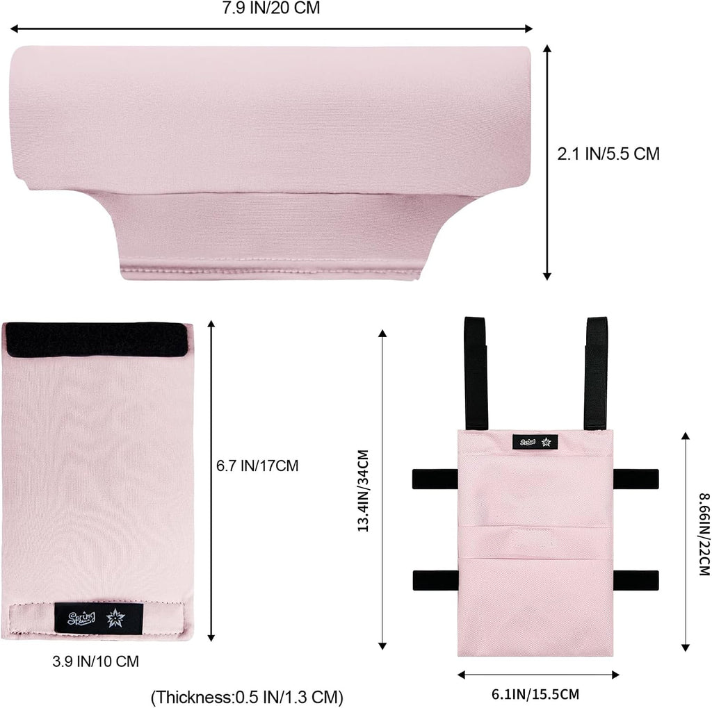 Crutches Padding & Crutch Bag (5 PCS) - Crutch Pads for Armpits and Hand Grips Water-Resistant Pouch for Crutches Crutch Cushions Crutches Accessories for Men, Women