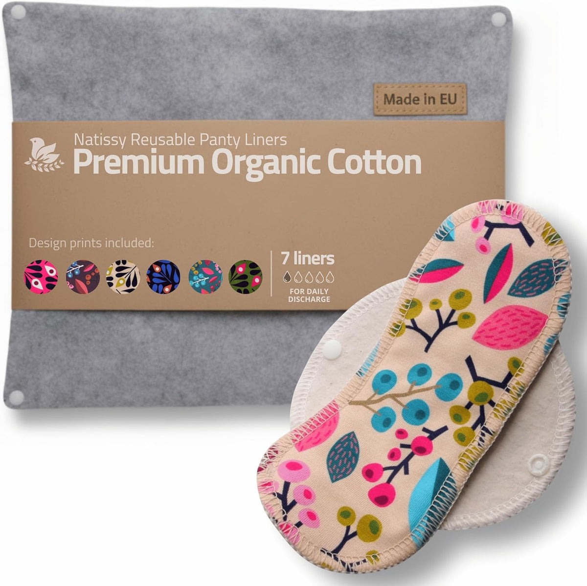 Waschbare Panty Liners Reusable Organic