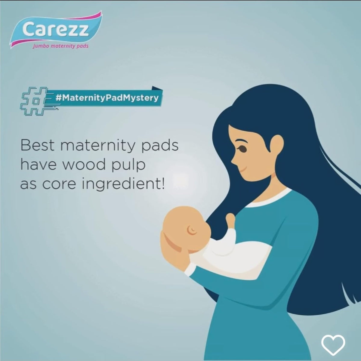 Carezz Cozy & Dryfeel Comfort Belted Maternity Sanitary Pads|7 Pads|Pack Of 1 Packet|Ultra Absorbent Disposable Thick Pad For Heavy Flow Protection|Postpartum Use For Women