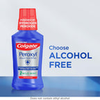 Colgate Peroxyl Antiseptic Mouth Sore Rinse, Alcohol Free, Mint, 16.9 fl oz | 1.5% Hydrogen Peroxide Oral Rinse, Cleanses and Promotes Healing of Minor Oral Wounds, Canker Sores, Burns, and Irritations