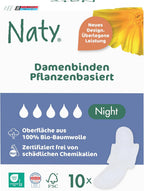 Naty Sanitary Pads Organic Overnight