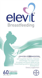 Elevit Breastfeeding Multivitamin with Iron, Omega 3 and Vitamin B Complex to supports Mum's Increased Nutritional Needs, Energy and Immunity, 60 Count