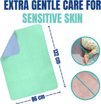 Extra Large 86 x 132cm Washable Underpads (1 Pack), JOMWEN Waterproof Reusable Heavy Absorbency Incontinence Bed Pads for Adults, Kids, Elderly and Pets, Washable Bedwetting Pads for Sofa and Couch
