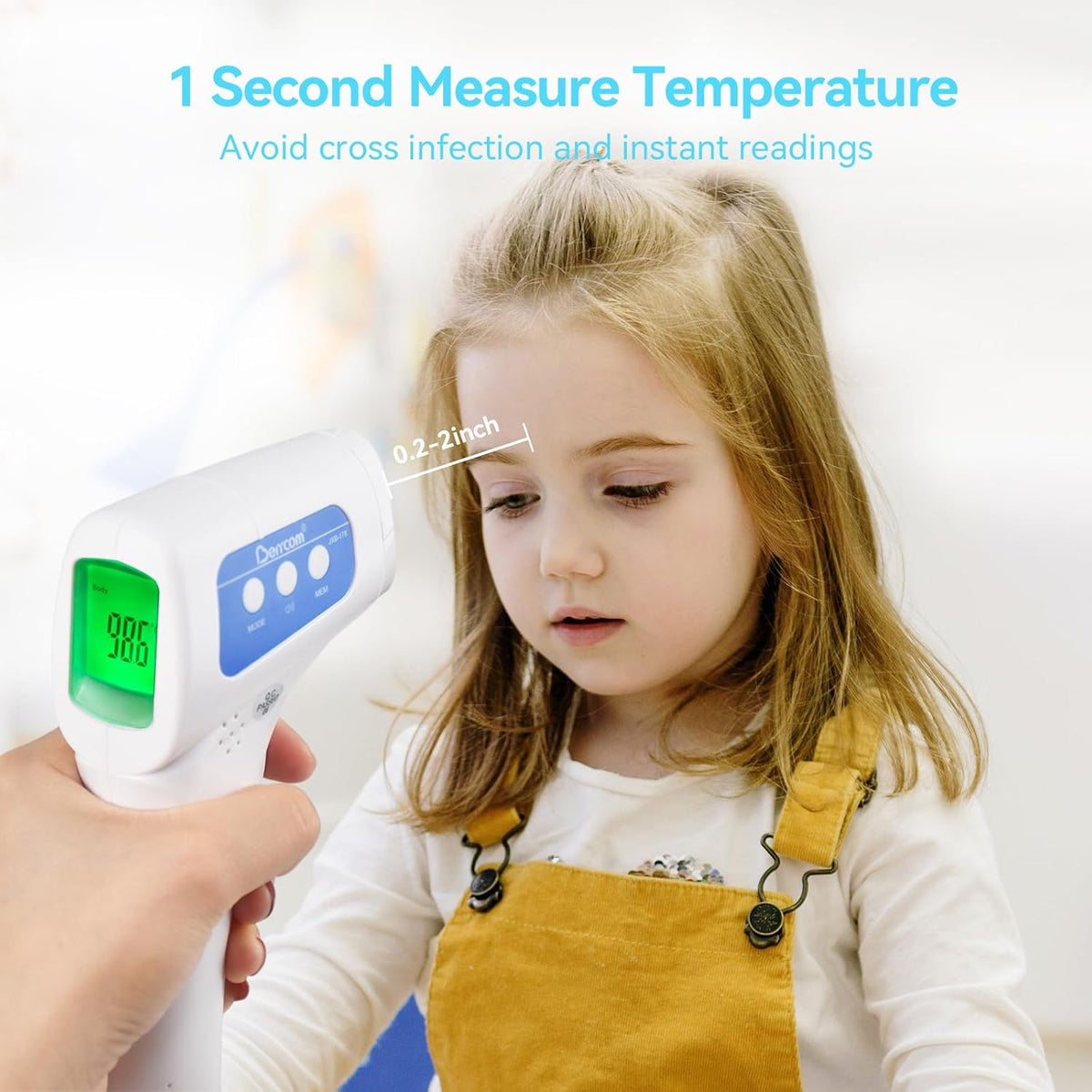 Berrcom Digital Infrared Thermometer for Adults, Kids & Babies