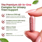 ForestLeaf D Mannose 1000mg - D-Mannose Dietary Supplements Organic 60 capsules