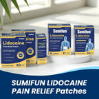 Sumifun 4% Lidocaine XL Pain Patches 18 Counts | Extra Large 4.72"x7.87" for Full Back & Thigh Coverage, Maximum Strength OTC Numbing, 8-Hour Medical Adhesion