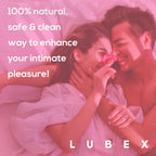 Lubex 100% Natural Long-Lasting Lubricant (Water-Based) with Organic Aloe Vera Lube for Her, Him & Couples - Natural Strawberry Flavour 50gm
