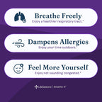 Breathe-X - Allergy & Sinus Relief Supplement - Supports Sinuses & Nasal Discomfort - Non-Drowsy & Fast-Acting - Quercetin, Bromelain, Citrus Bioflavonoids, Nettle Leaf & Vitamin C - 90 Capsules