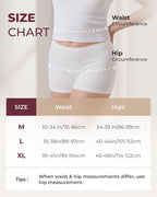 Momcozy 7 Pcs 100% Cotton Postpartum Underwear for Women, Breathable Mid-High Waist Disposable Underwear with Wide Gusset