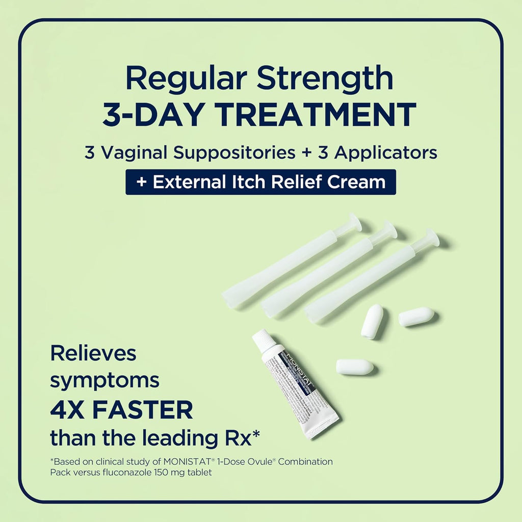 Monistat Vaginal Care Treatments 7 pieces