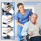 Transfer Belt for Seniors, Safety Walking Support with Quick Release Buckle | Multiple Padded Handles, 29-48" Adjustable Fit, Durable Nylon & Polyester, Machine-Washable, Quick Release