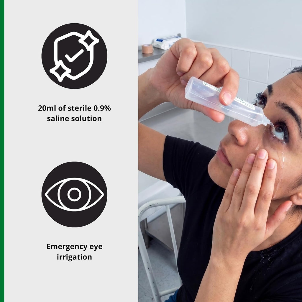 HypaClens Saline Eye Wash Pods, (Pack of 25) | Emergency Sterile Eye Irrigation