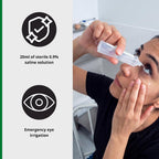 HypaClens Saline Eye Wash Pods, (Pack of 25) | Emergency Sterile Eye Irrigation