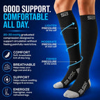 SB SOX Compression Socks for Men & Women (20-30mmHg) | Best Quality Compression Socks for Flying, Medical, Sports, Wide Calf Fit, Pregnancy, and Daily Wear. Trusted since 2016.