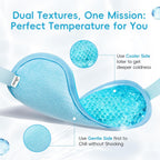 NEWGO Cooling Eye Mask for After Surgery, Reusable Gel Face Ice Pack, Blue